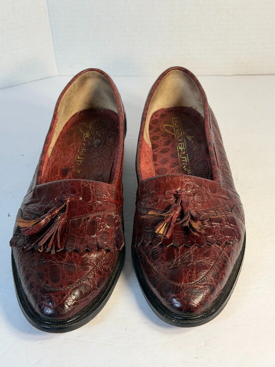 Men\'s Brown Tassel size 9D Loafers main image 14
